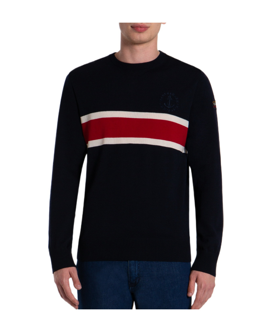 PAUL & SHARK STRIPED PATTERN SWEATER