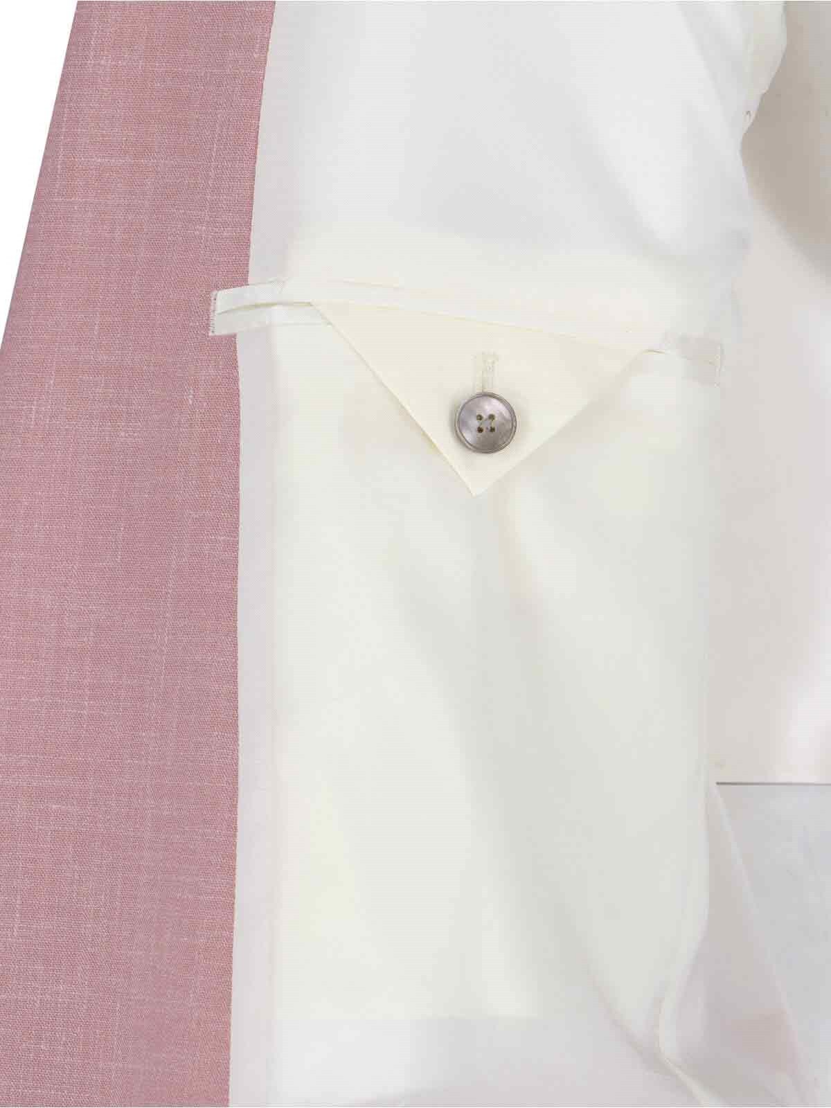 Lardini Long-sleeved Suit Jacket In Pink