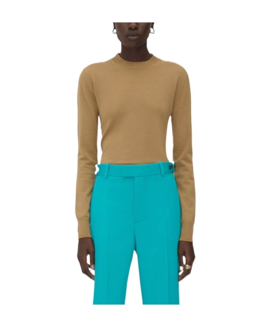 Bottega Veneta Crew-neck Jumper In Green