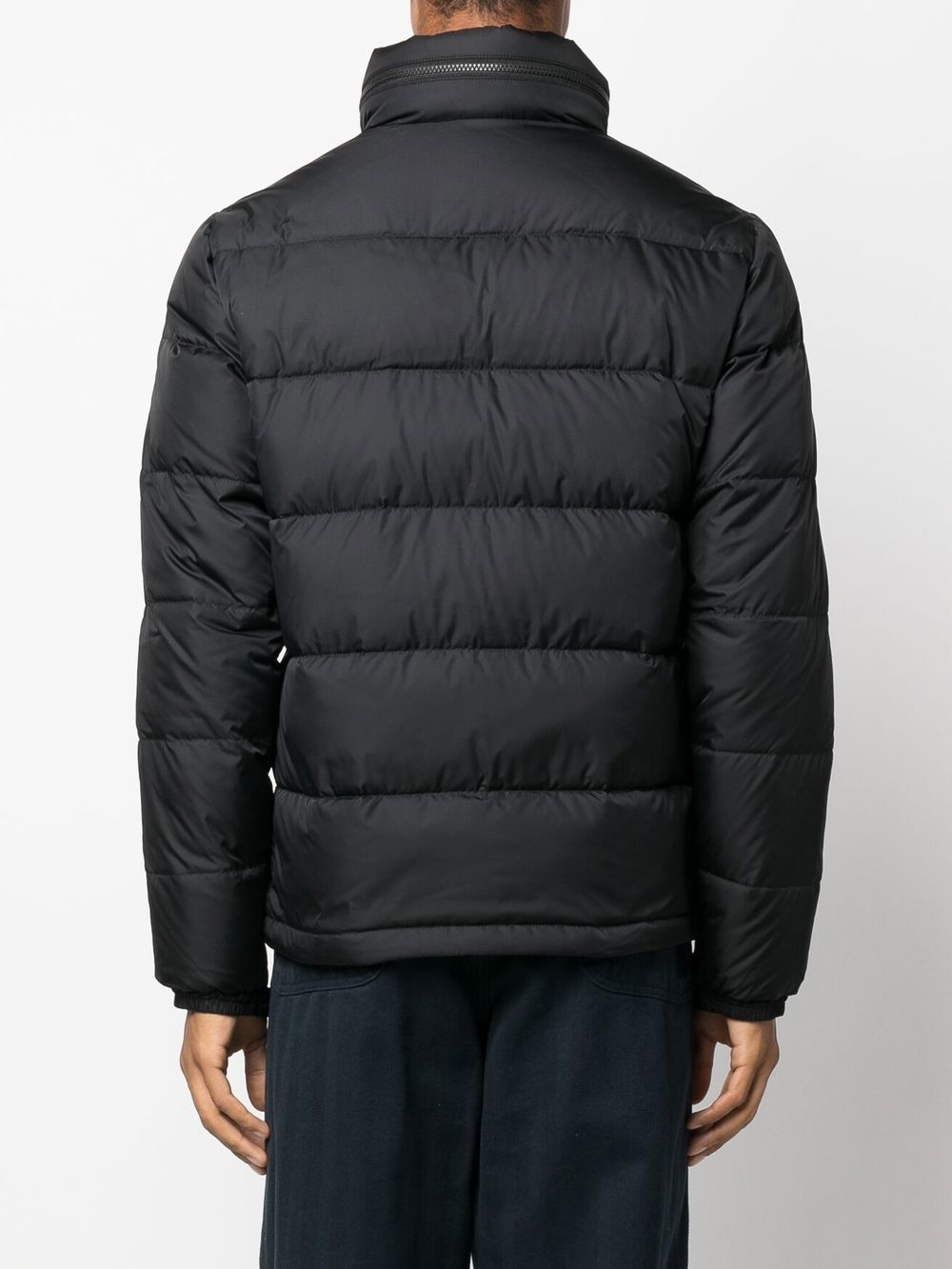 Aspesi Padded Zip-up Jacket In Black