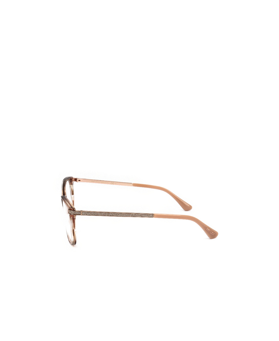 Jimmy Choo Eyewear Square Frame Glasses In Nude