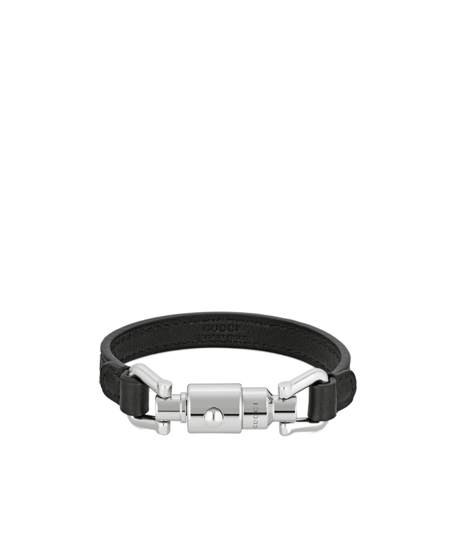 Gucci Piston-closure Bracelet In Black