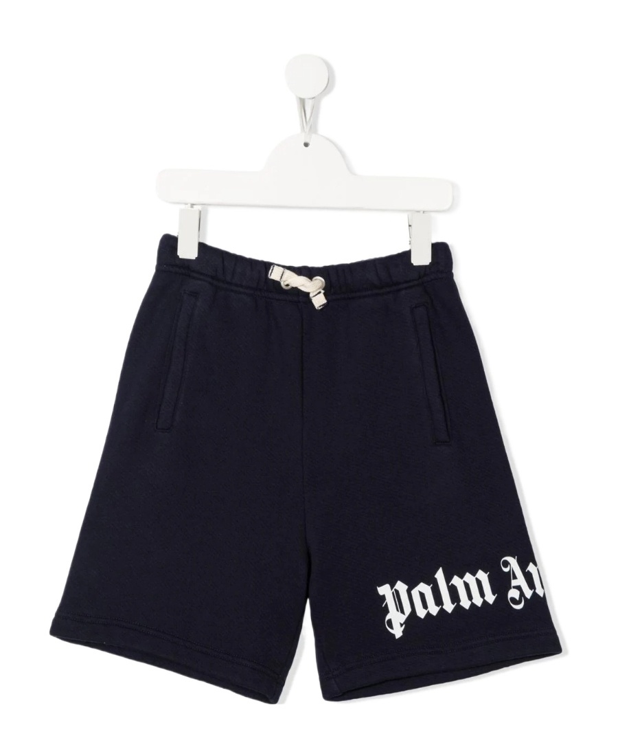 Palm Angels Babies' Logo-print Shorts In Black