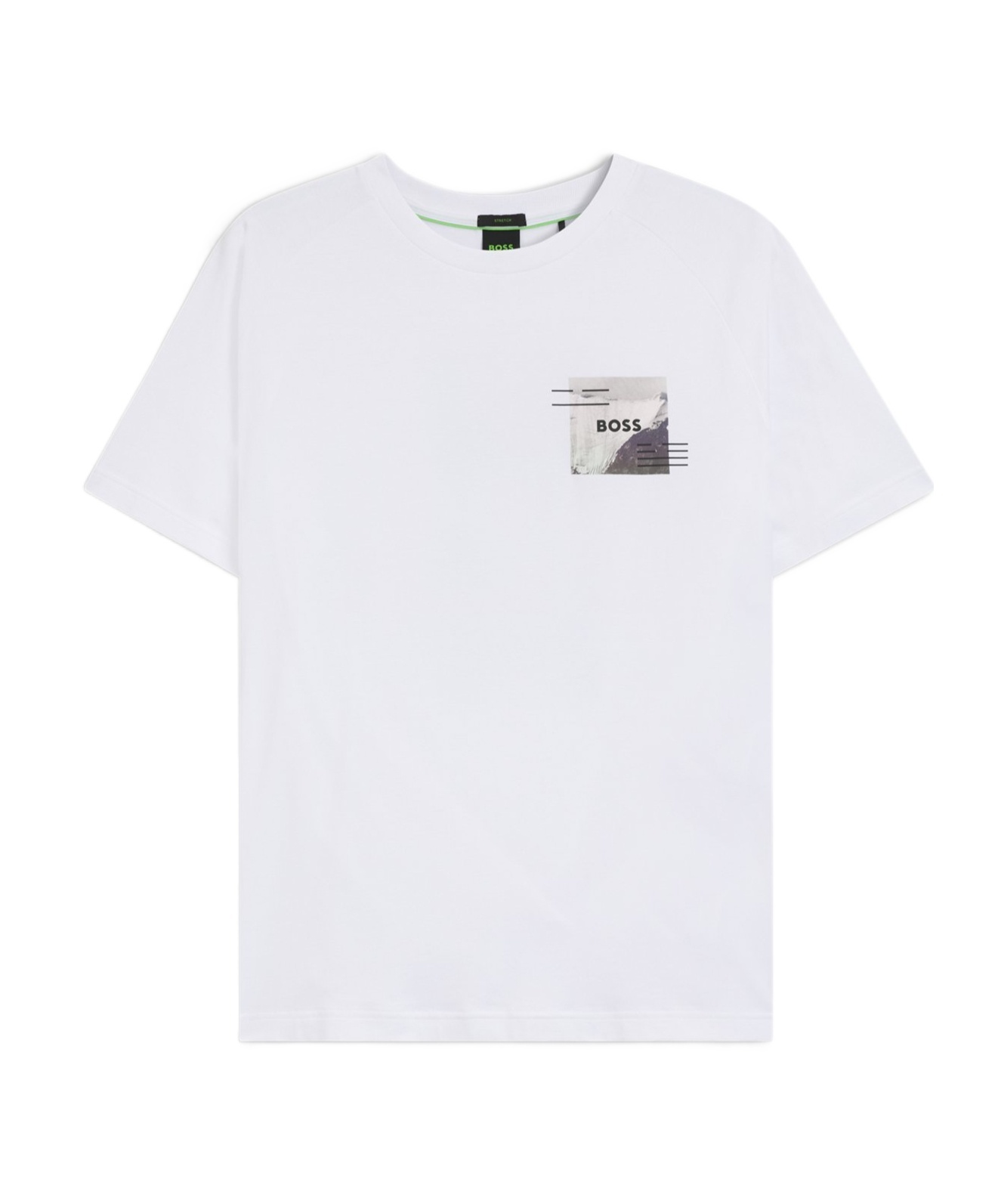 Hugo Boss Boss By  Men's Decorative Reflective Relaxed-fit T-shirt In White