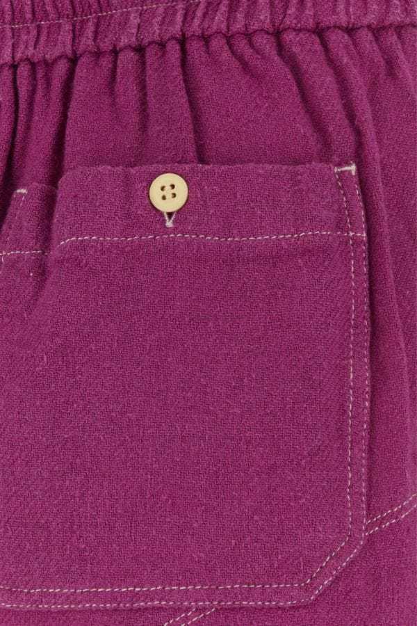 Isabel Marant Étoile Isabel Marant Etoile Tyrian Purple Silk Talapiz Shorts In Red