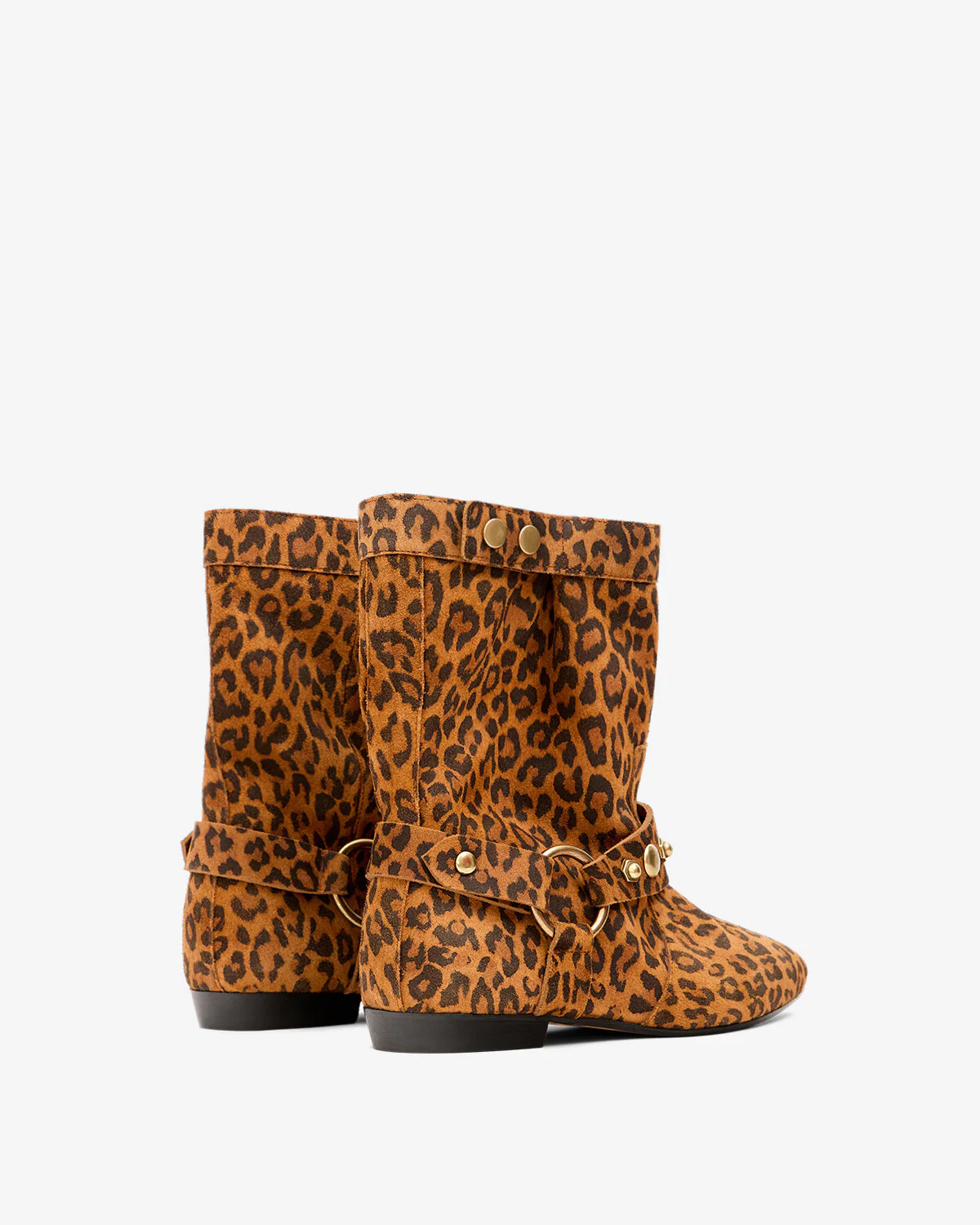 Isabel Marant Leopard Print Boots In Brown