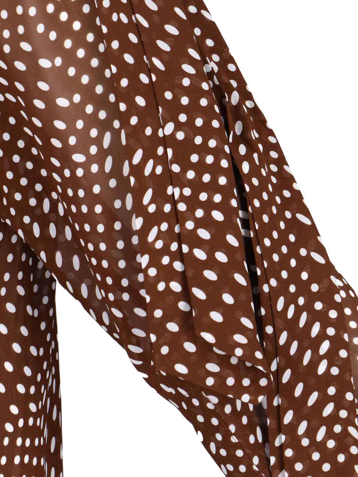 Dries Van Noten Dot Patterned Shirt In Burgundy
