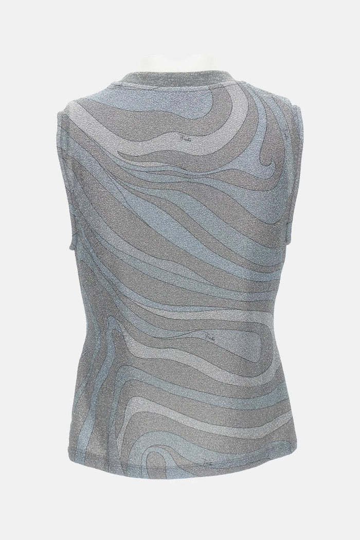Pucci Sleeveless Vest In Gray