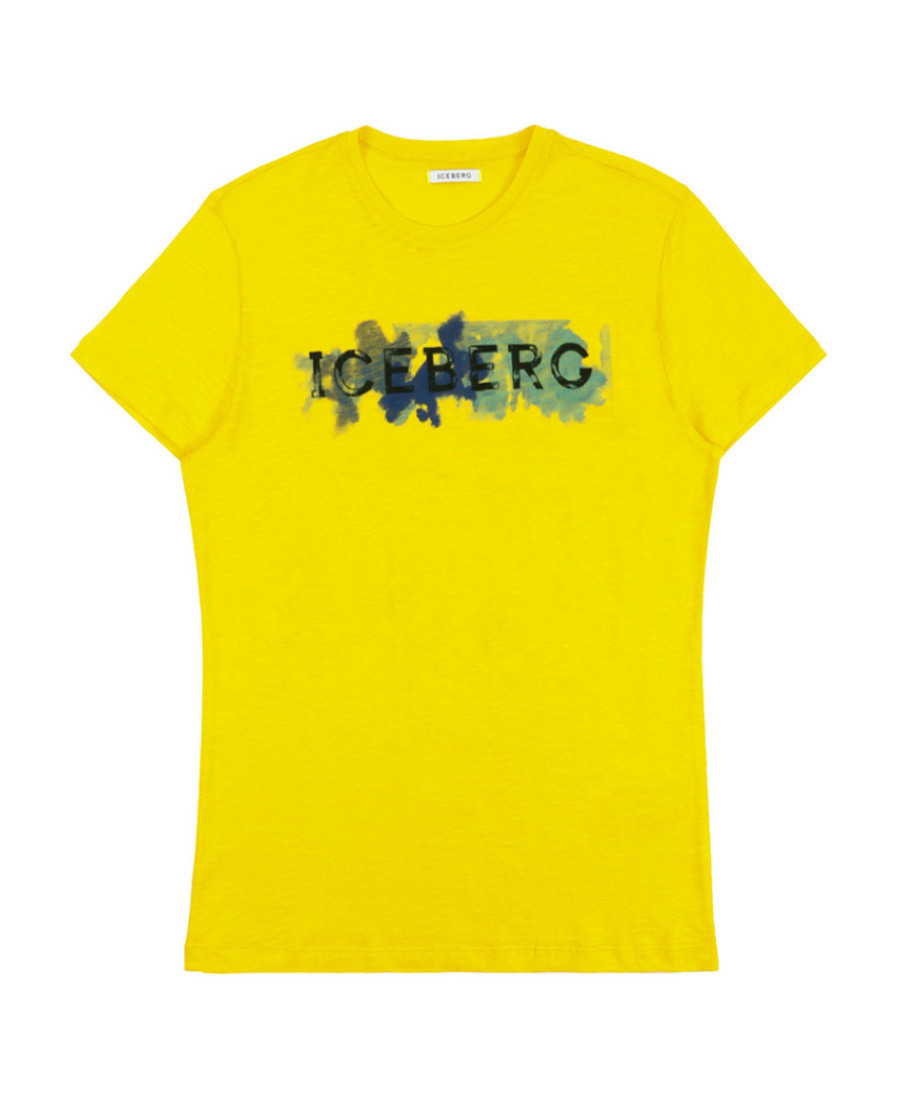 Iceberg Printed T-shirt In Yellow
