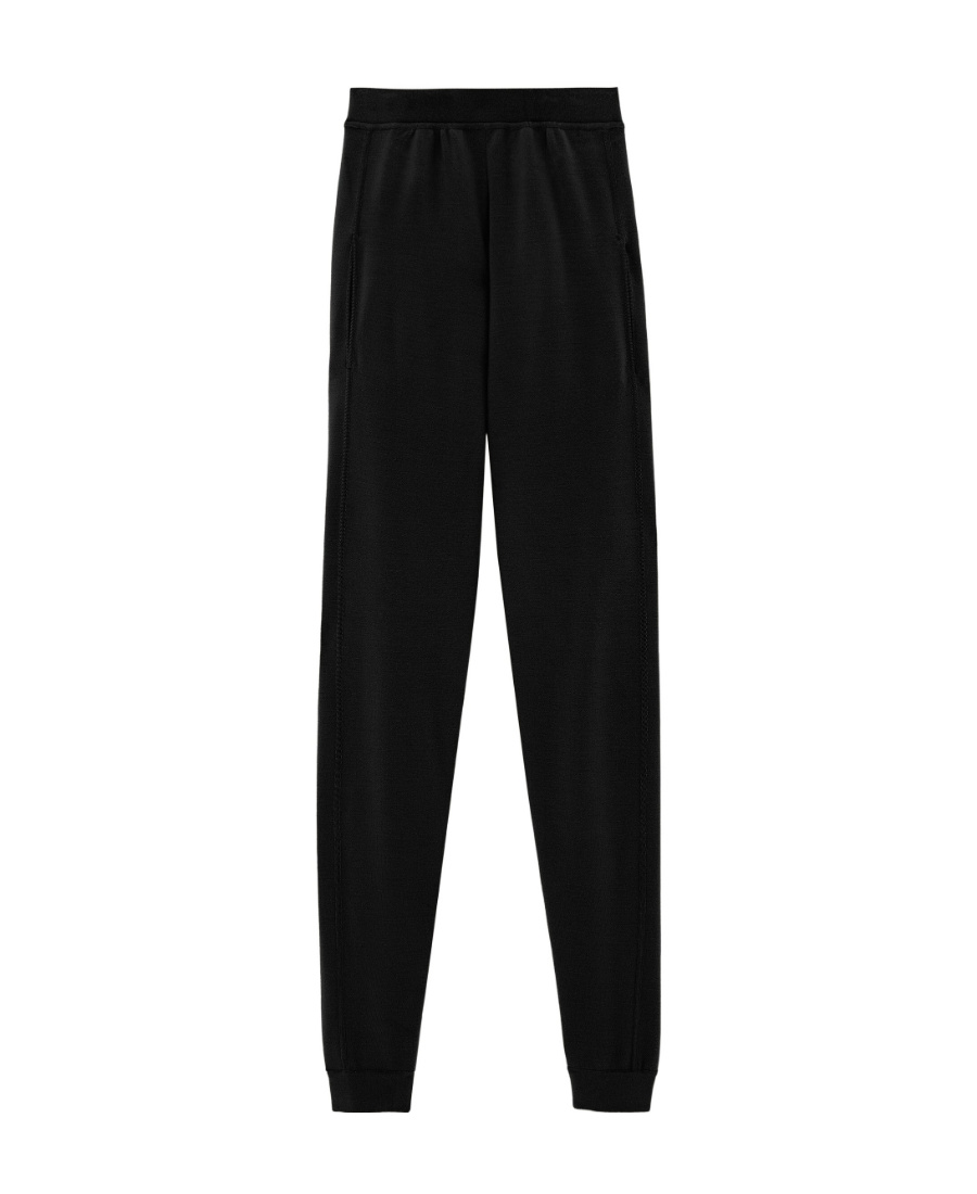 Saint Laurent Wool Tracking Pants In Black