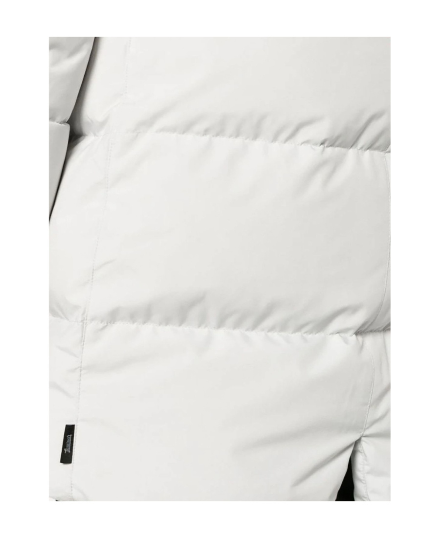 Herno Hooded Padded Parka Coat In White