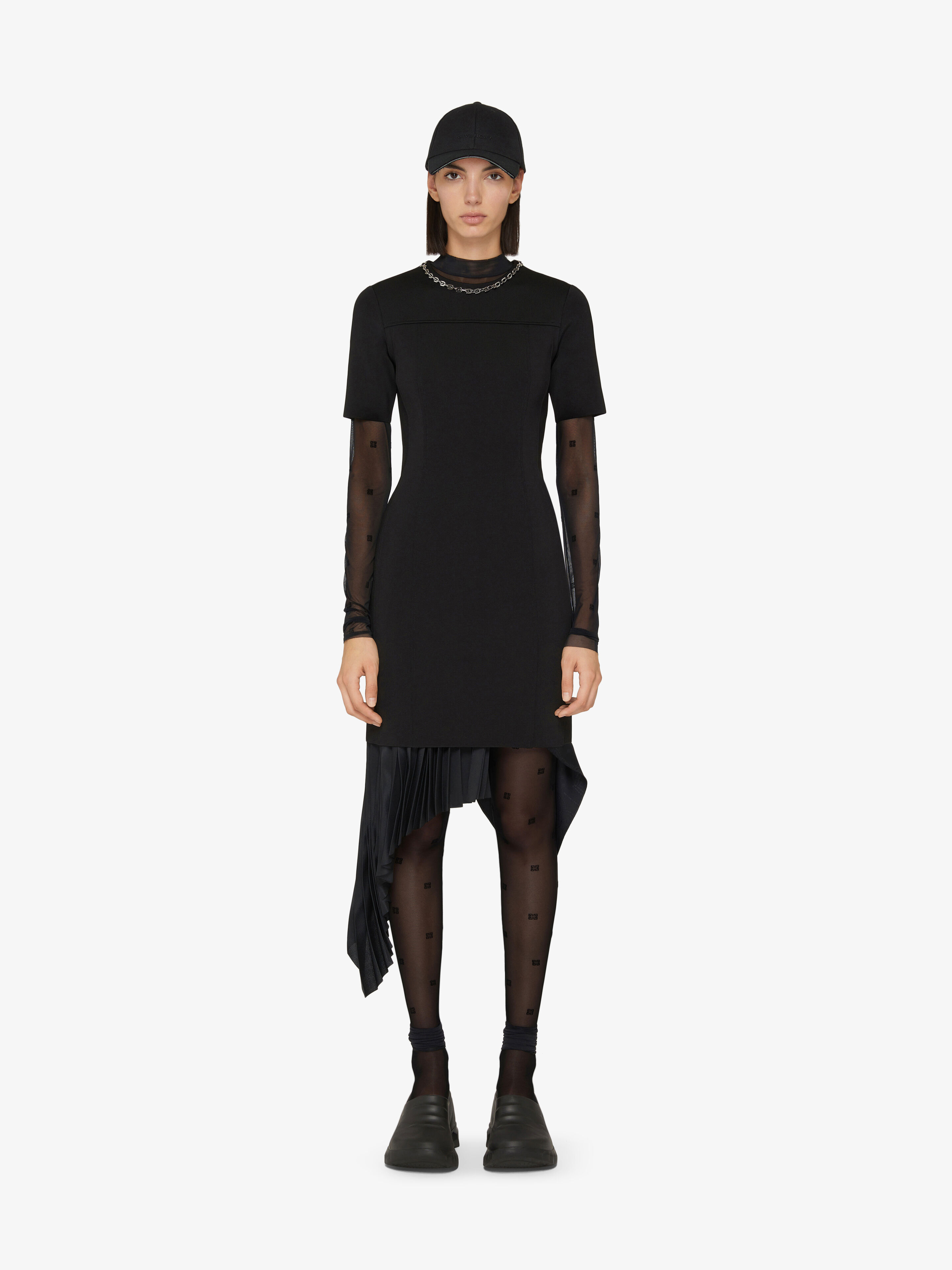 Givenchy 18gg Mini Dress In Black