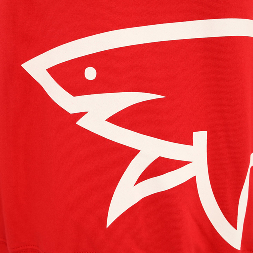 Shop Paul & Shark Pull Rope Hooded Sweater In Red
