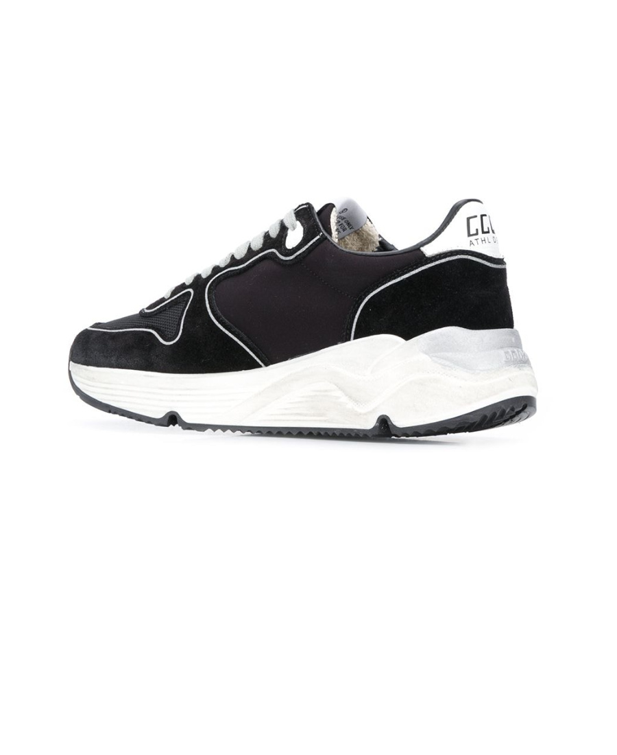 Golden Goose Running Sole Used Effect Sole Sneakers In Black
