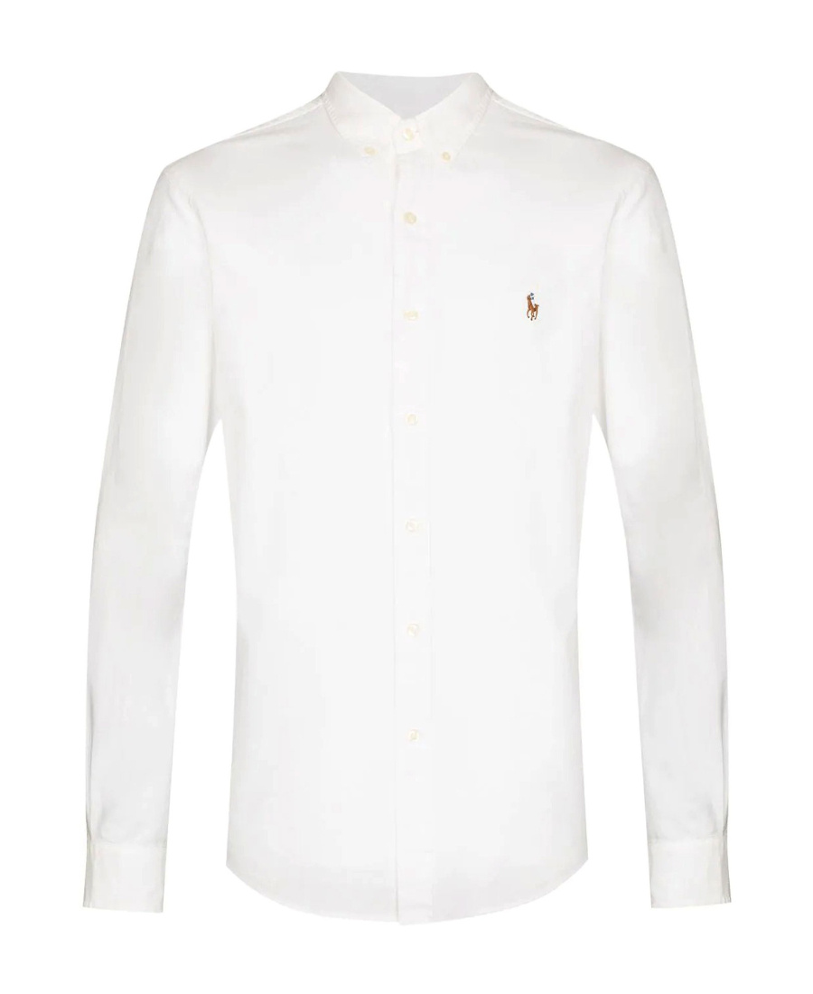 Shop Polo Ralph Lauren Long-sleeved Shirt In White