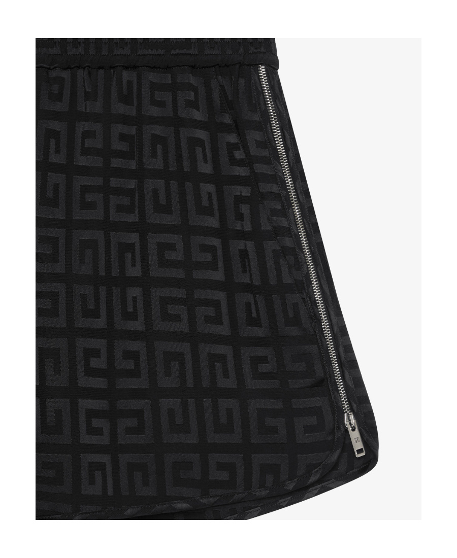 Givenchy 4g Jacquard Shorts In Black