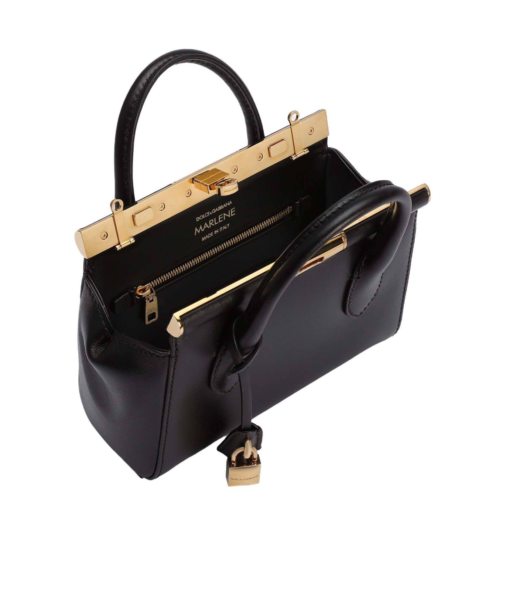 Dolce & Gabbana Small Black Marlene Handbag In Black