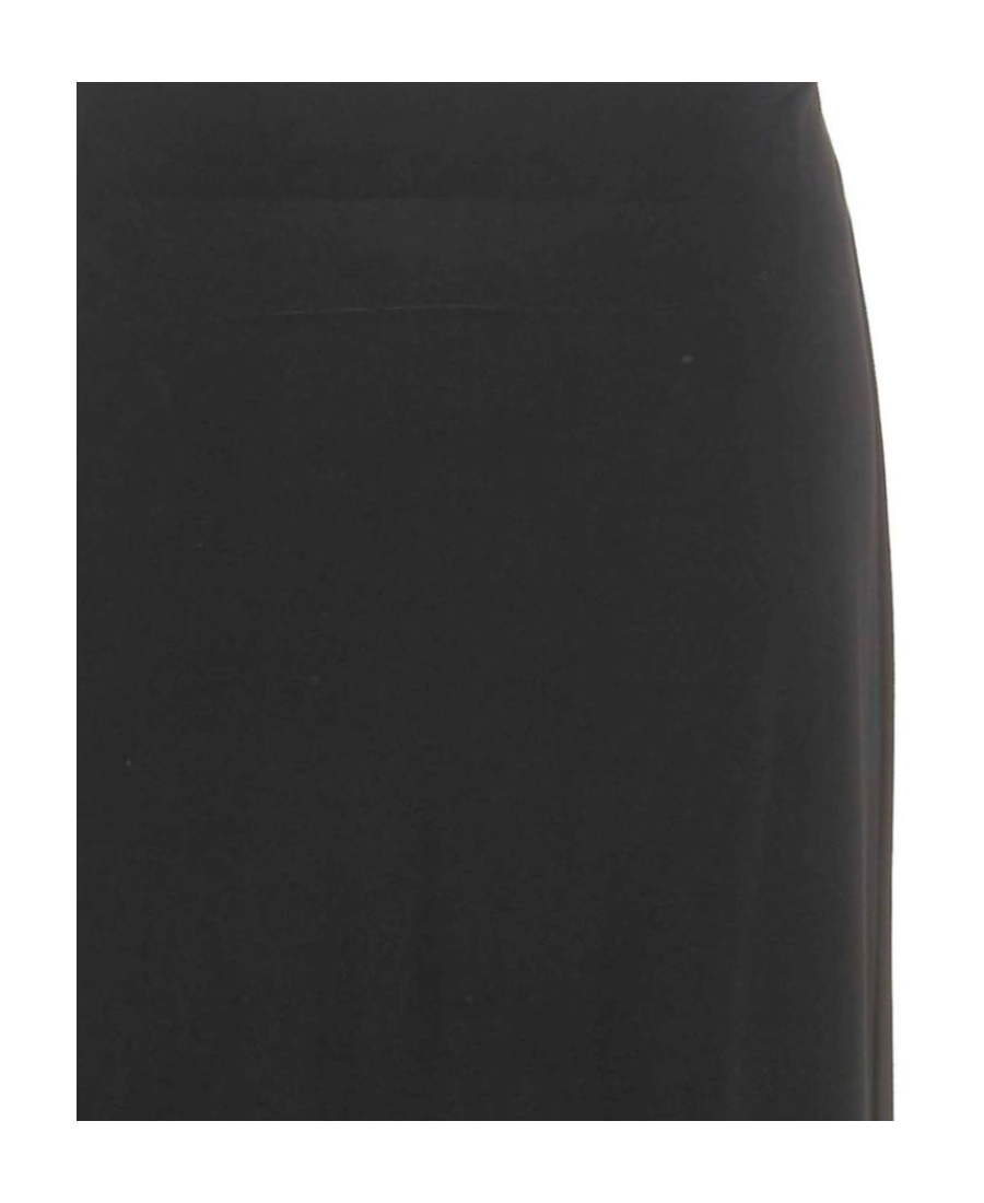 Magda Butrym Black Asymmetrical Long Skirt In Black