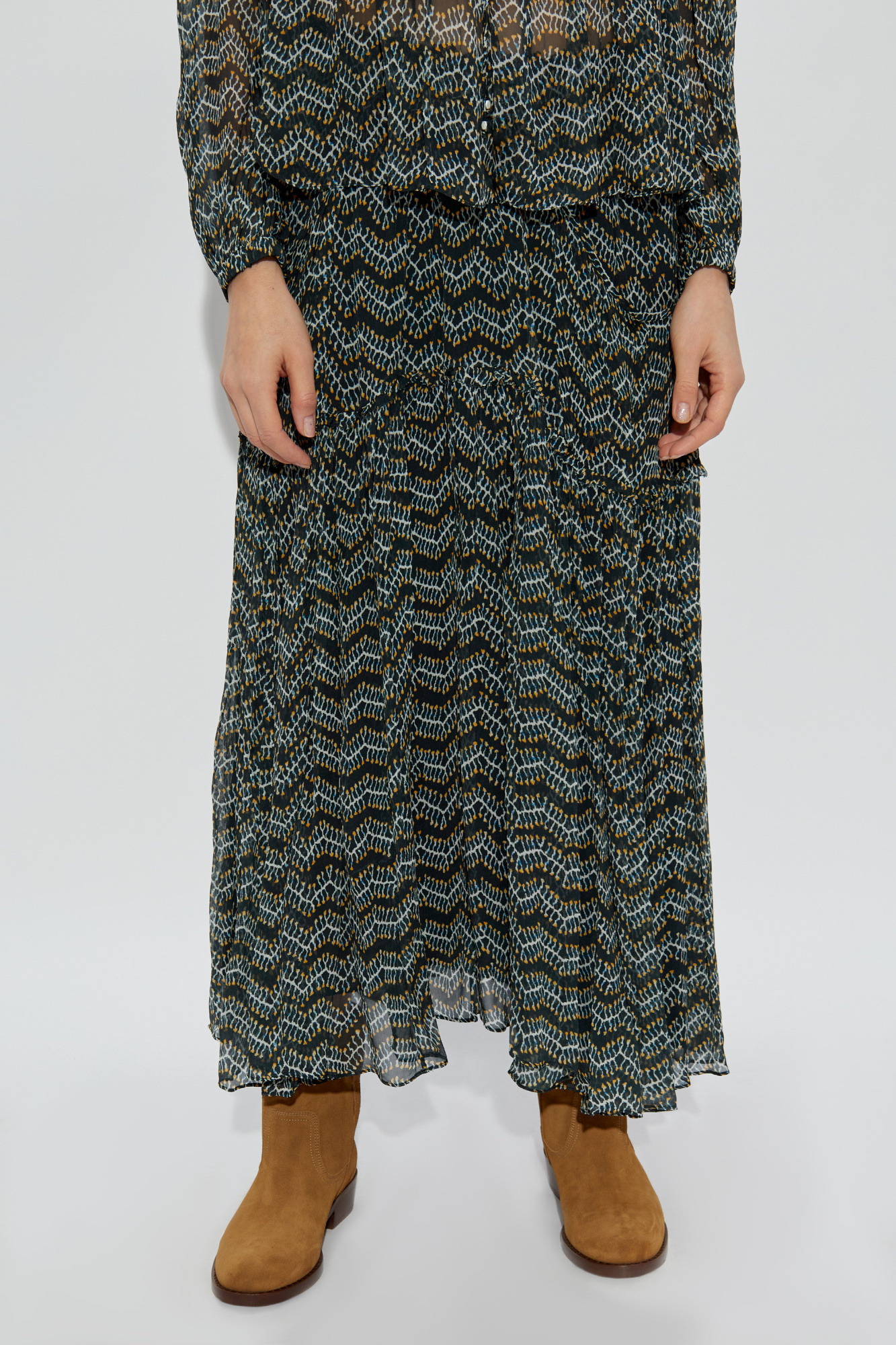 Isabel Marant Étoile Isabel Marant Etoile 'veronique' Black Viscose Skirt Women In Black