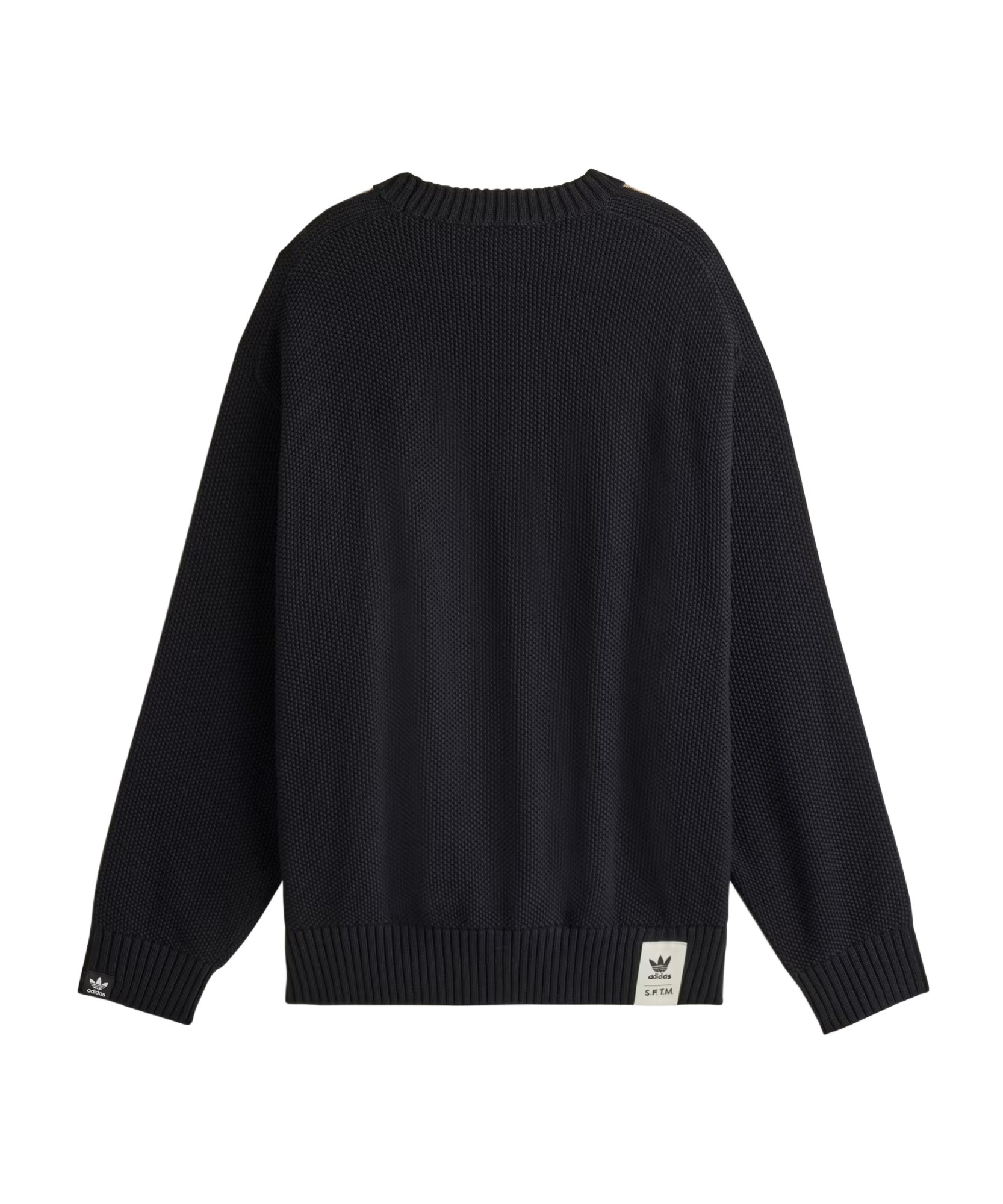 Shop Adidas Originals Floral-embroidered Jumper In Black