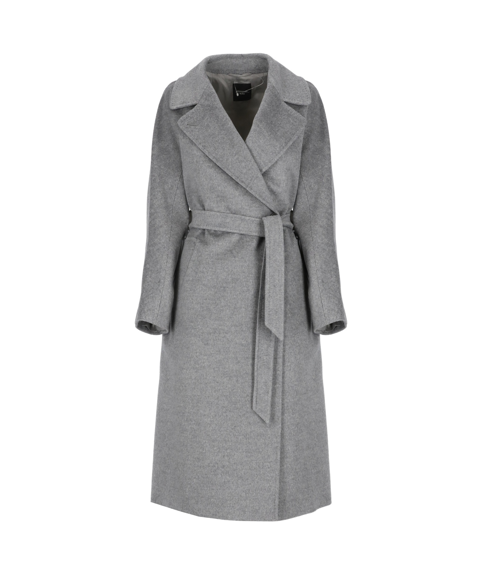 Weekend Max Mara Long-sleeved Coat In Gray