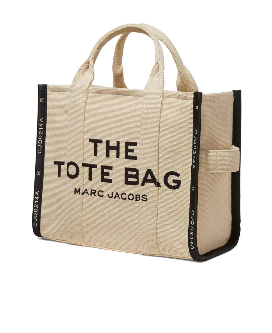 Marc Jacobs Structured Jacquard Medium Tote With Removable Strap In Nude