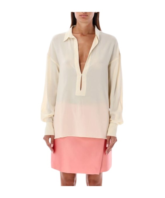 Philosophy Di Lorenzo Serafini Oversized Blouse In Nude