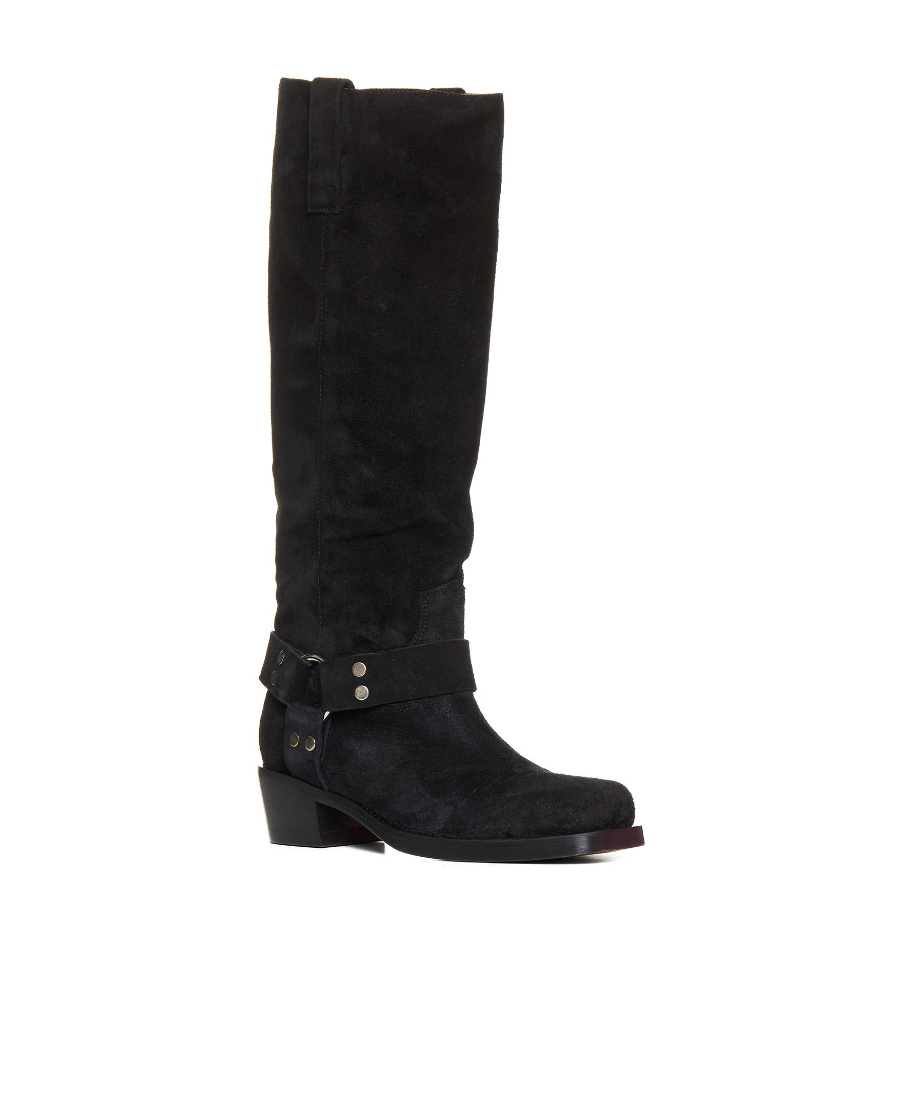 Paris Texas Black Roxy 45 Tall Boots In Black