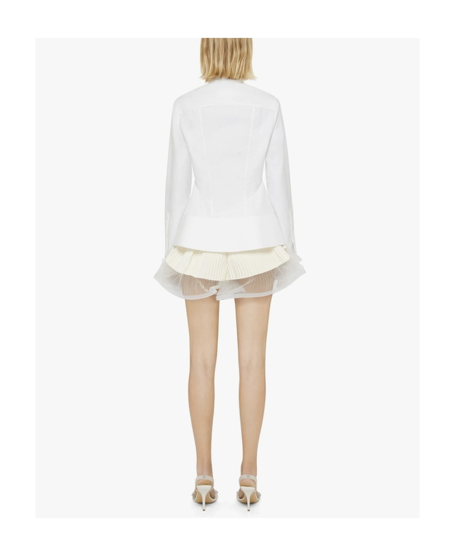 Givenchy Cotton Poplin Shirt With Insert In White