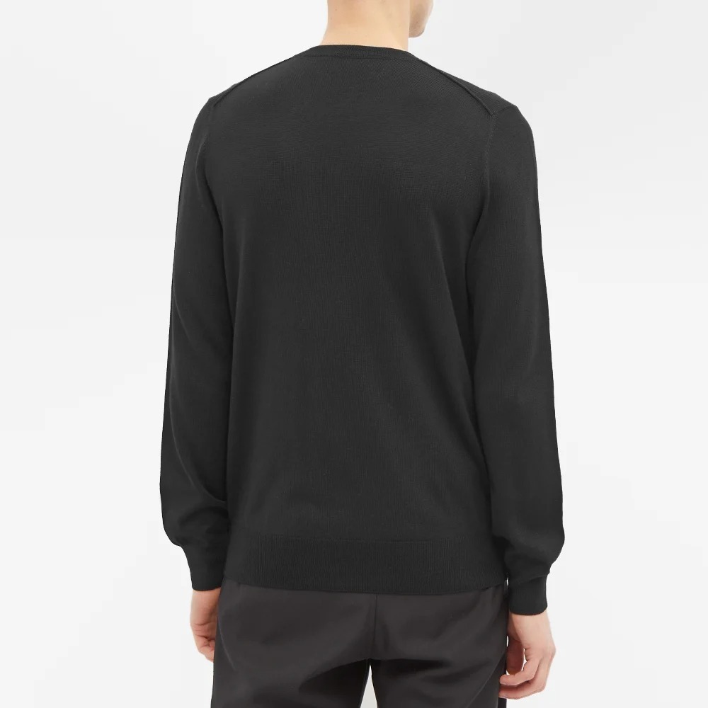 Alexander Mcqueen Skull Patch Knitted Jumper In Black