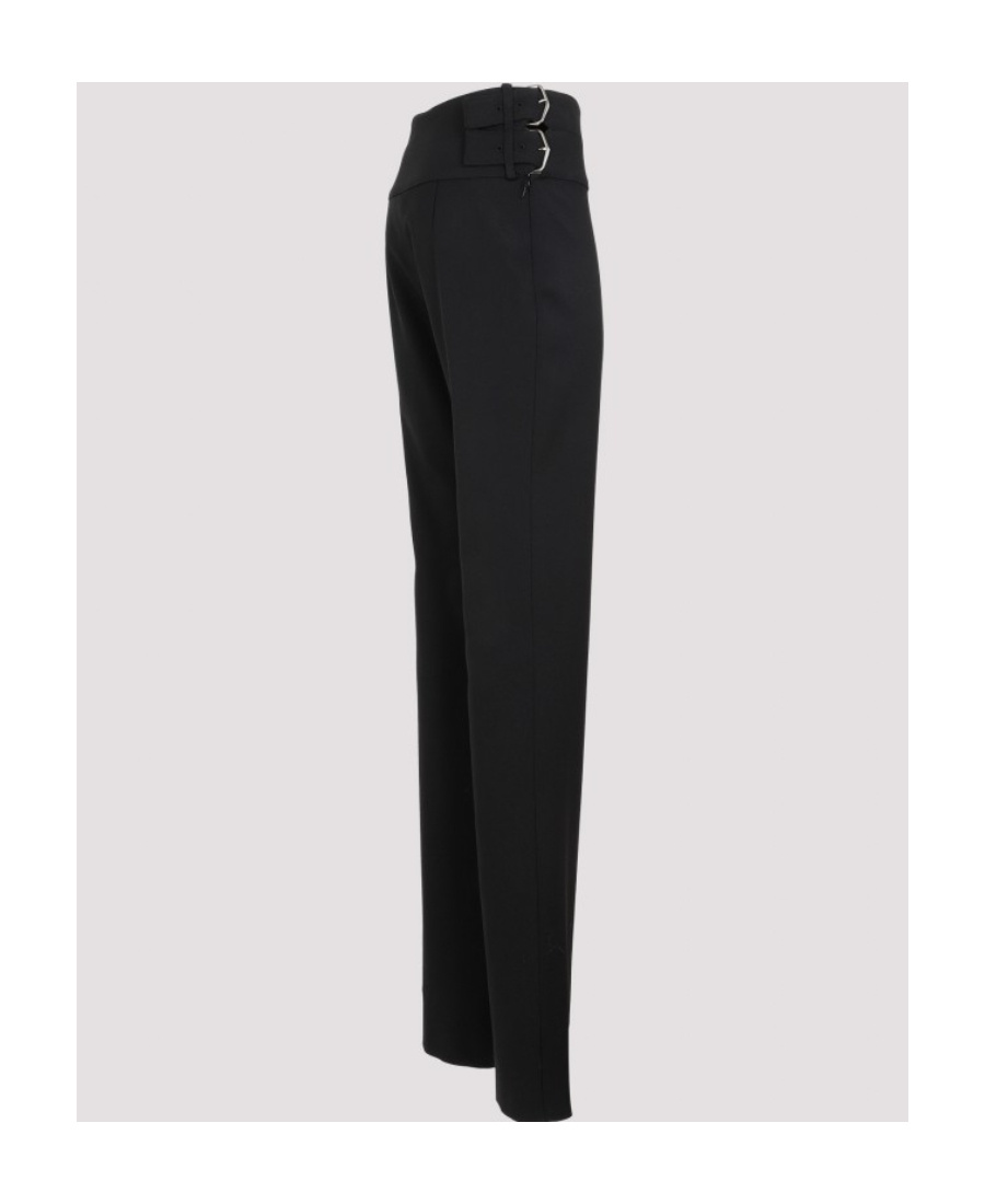 Alaïa Logo Casual Pants In Black