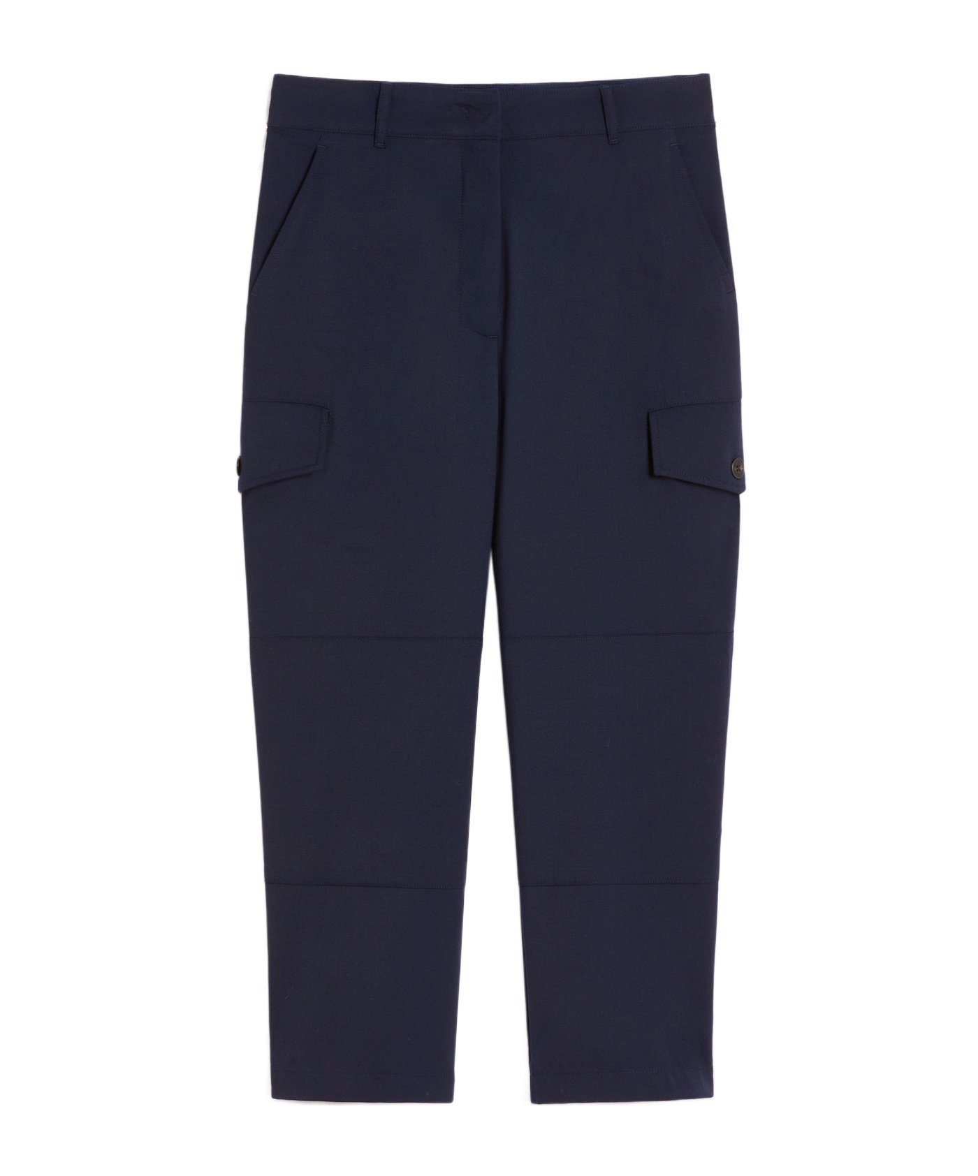 Weekend Max Mara Aprile Cropped Trousers In Blue