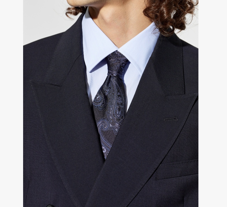 Etro Pointed Tie In Multi