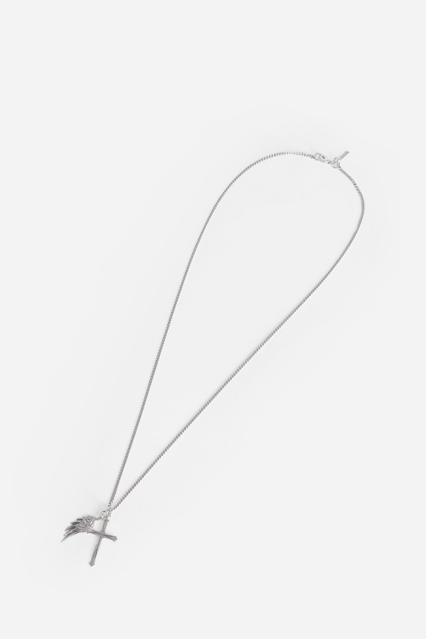 EMANUELE BICOCCHI WING AND CROSS PENDANT NECKLACE