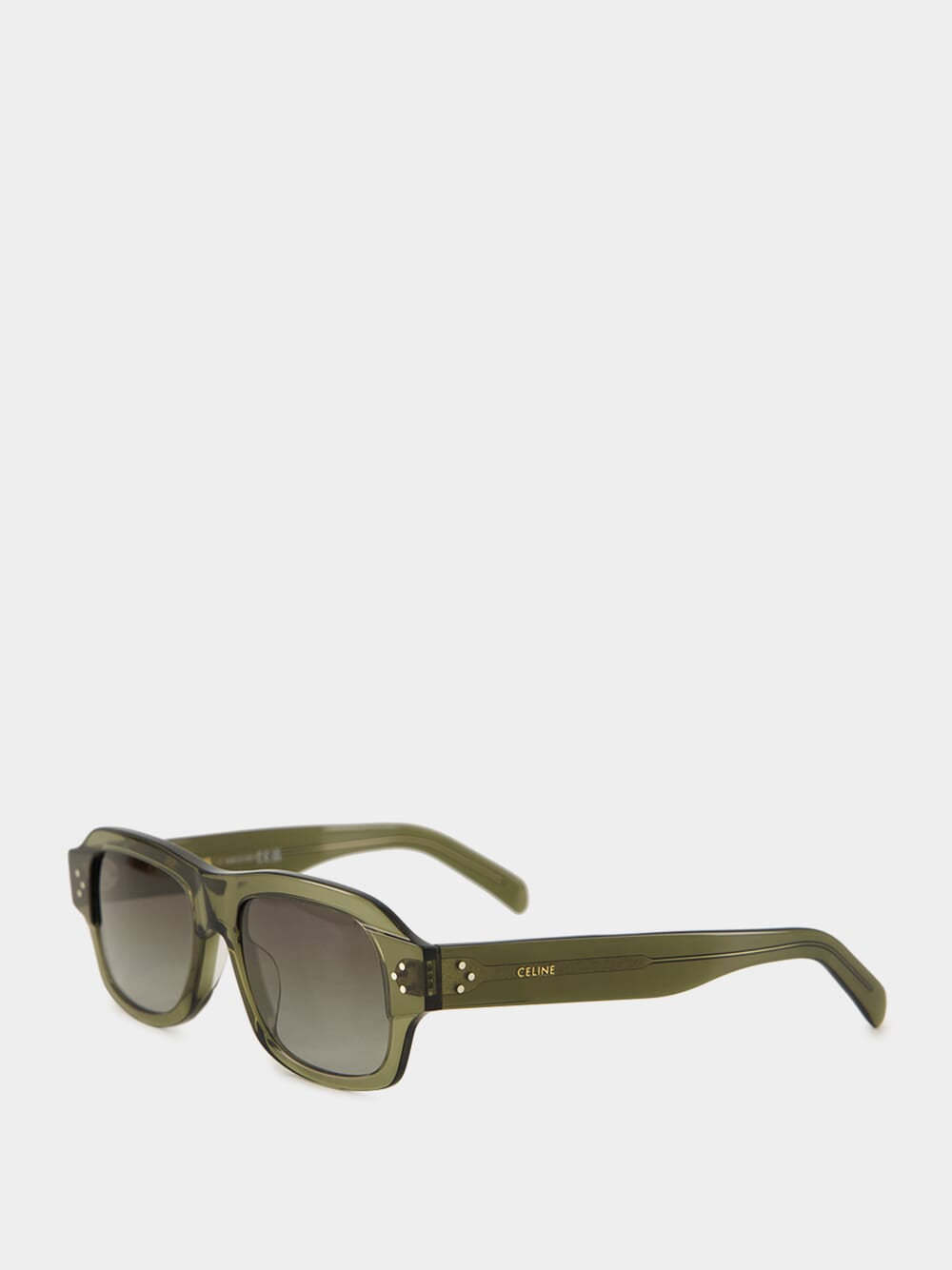 Celine Full Frame Sunglasses In Green