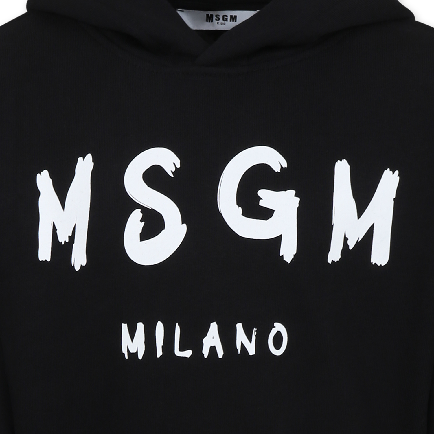 Msgm Long-sleeved Sweater In Black