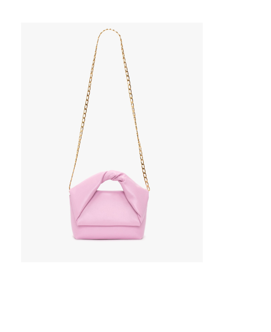 Jw Anderson Medium Twister - Leather Top Handle Bag In Pink