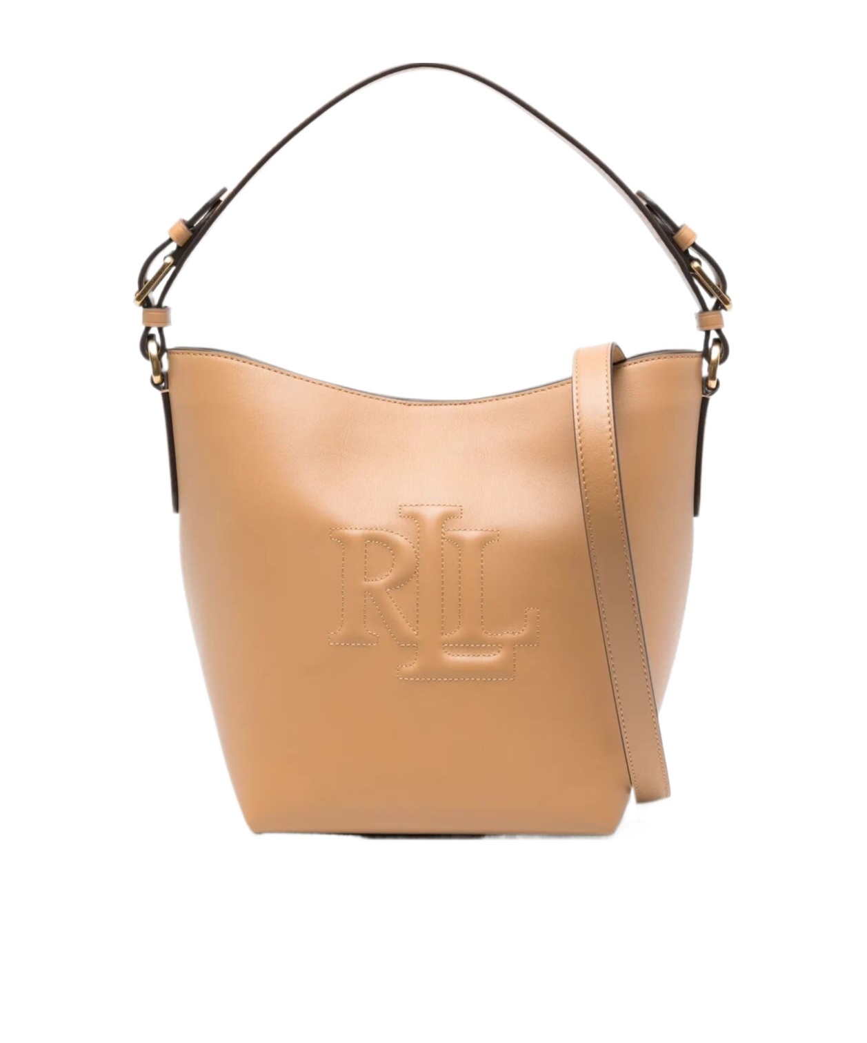 Polo Ralph Lauren Medium Witley Bucket Bag In Nude