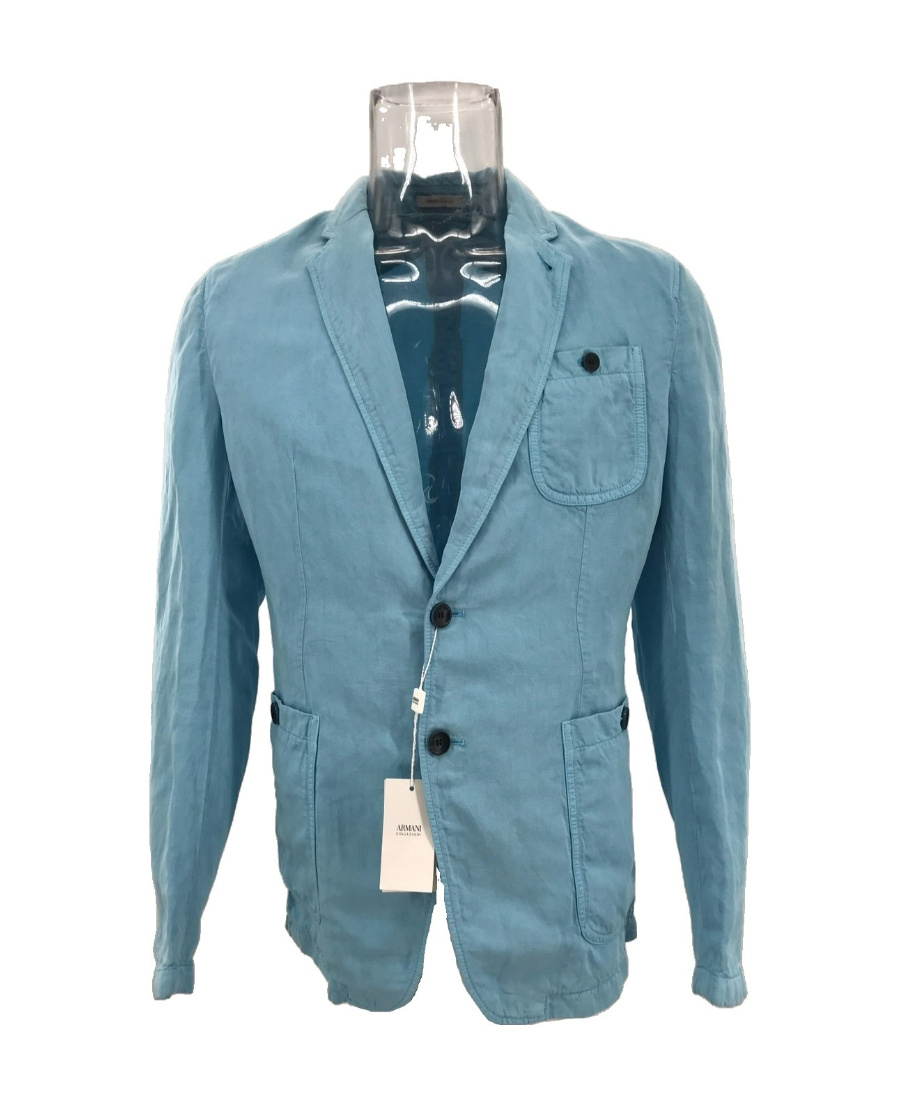 ARMANI COLLEZIONI LONG-SLEEVED SUIT COAT