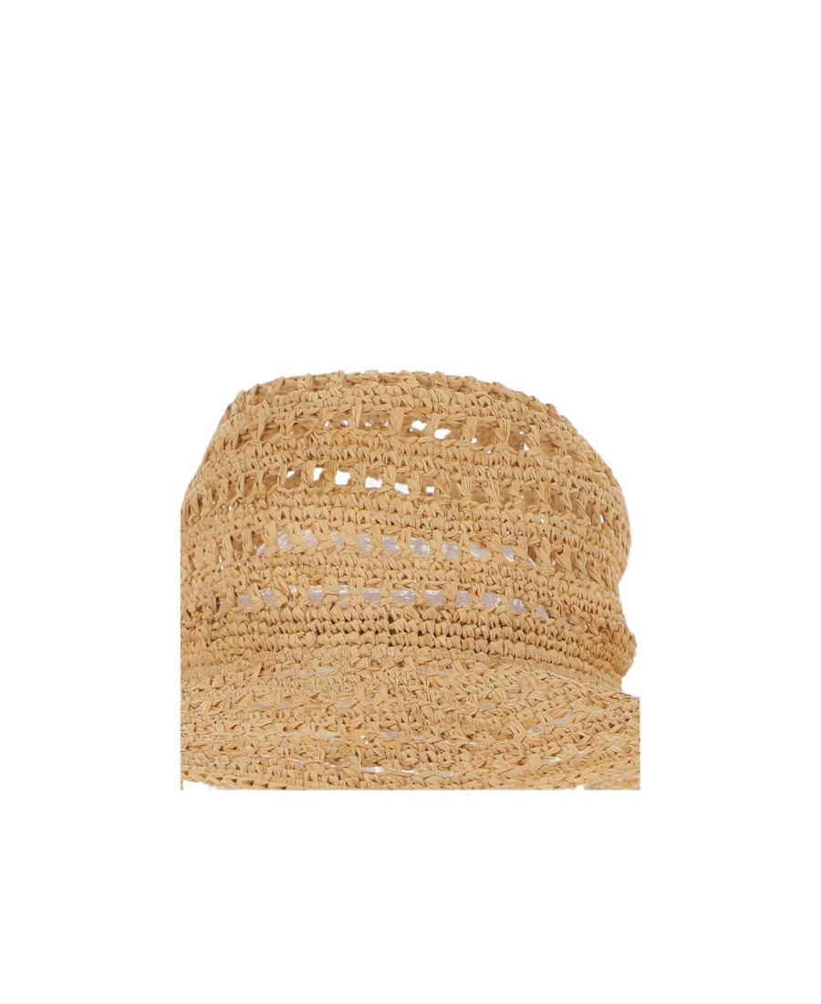 Ibeliv Safari Woven Straw Hat In Nude