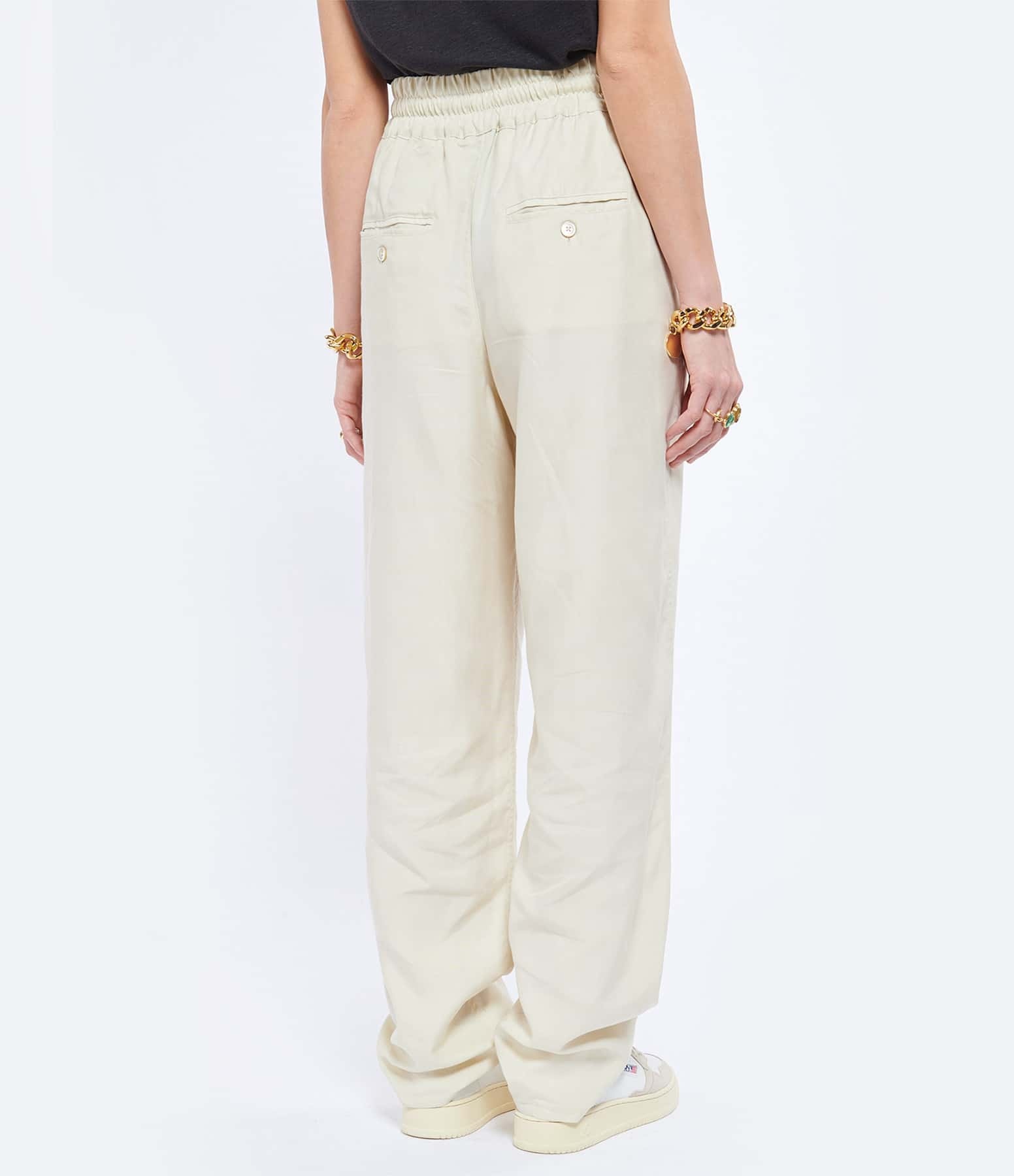 Isabel Marant Étoile Drawstring-waist Cotton Track Pants In White