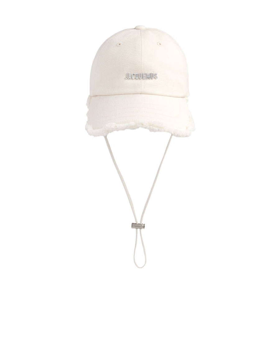 Jacquemus Jacquemu La Casquette Artichaut Fringe Baseball Cap In Nude