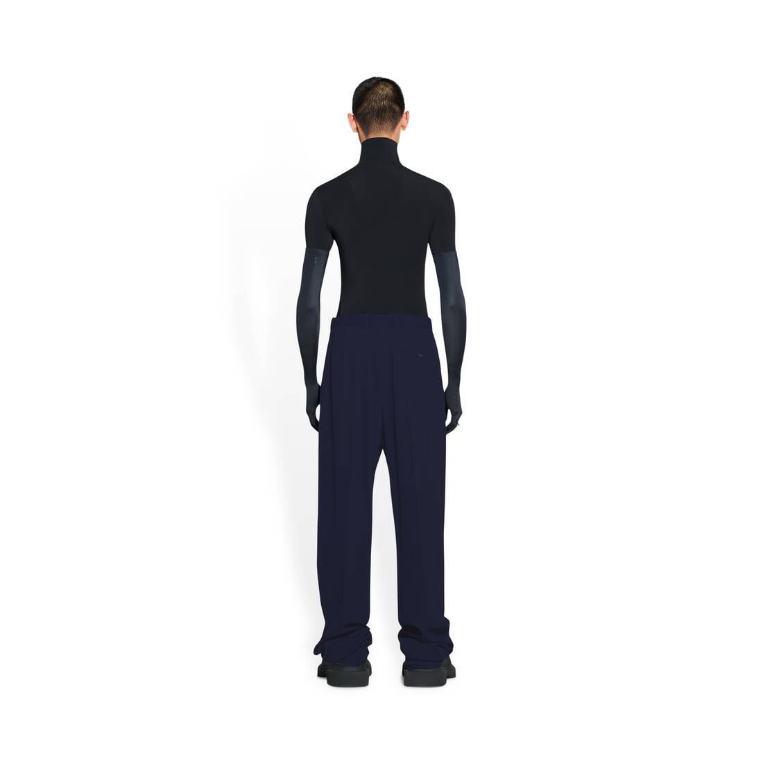 Balenciaga Large-fit Tailored Trousers In Black
