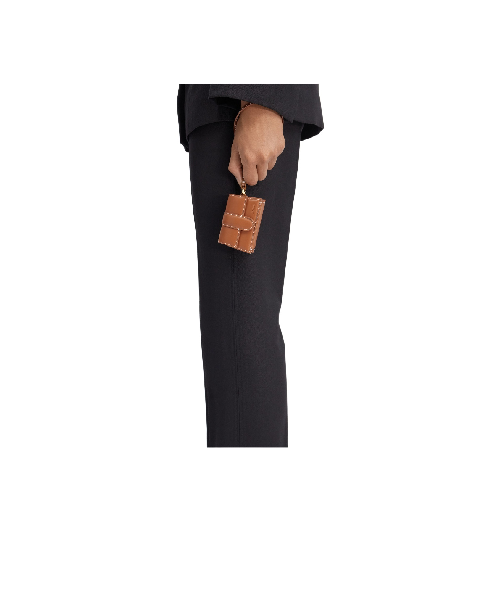Jacquemus Press The Button To Flip The Hand Bag. In Brown
