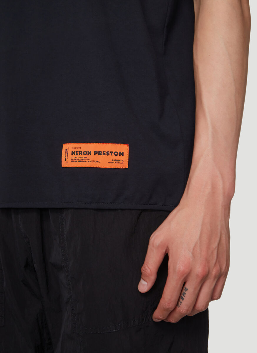 Heron Preston Logo Patch T-shirt In Black