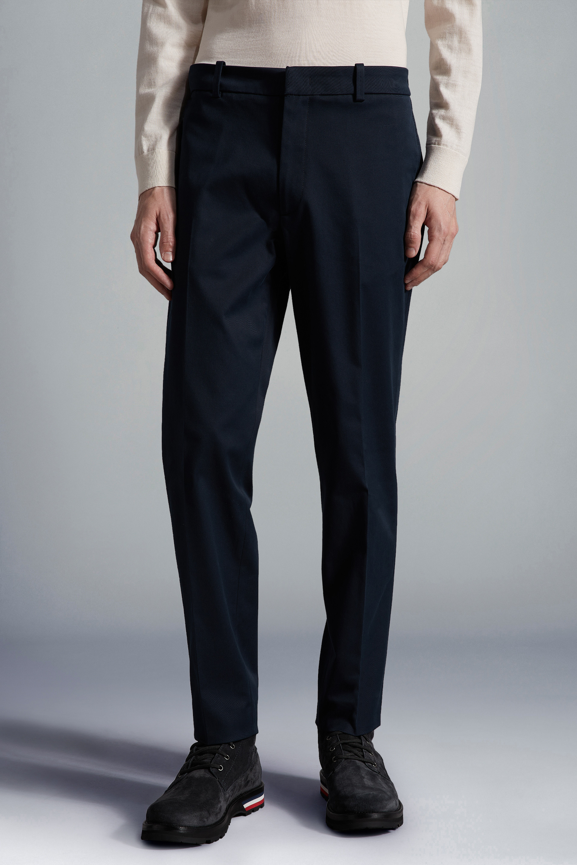 Moncler Logo Jogging Trousers In Blue