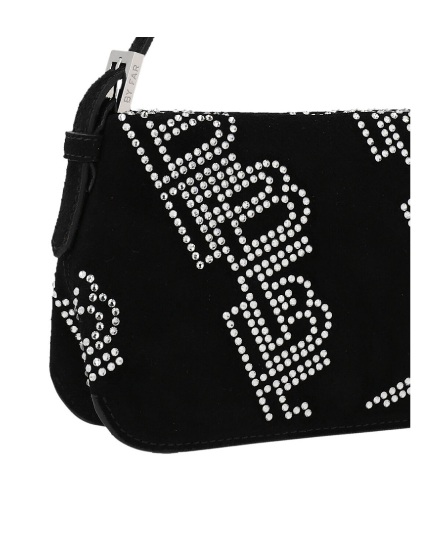 By Far Logo Details Shoulder Bag In Black
