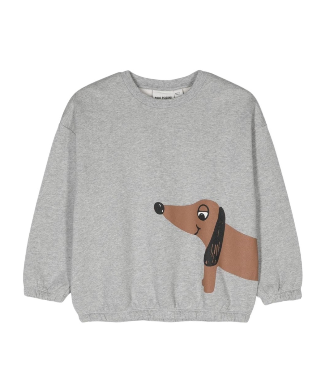 Mini Rodini Round-neck Sweater In Gray