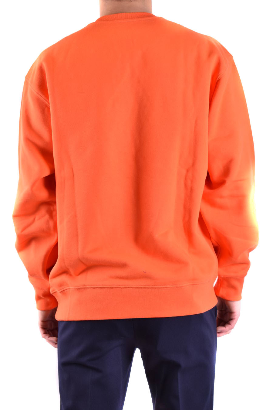 Moschino Chest Logo-print Detail Sweatshirt In Orange