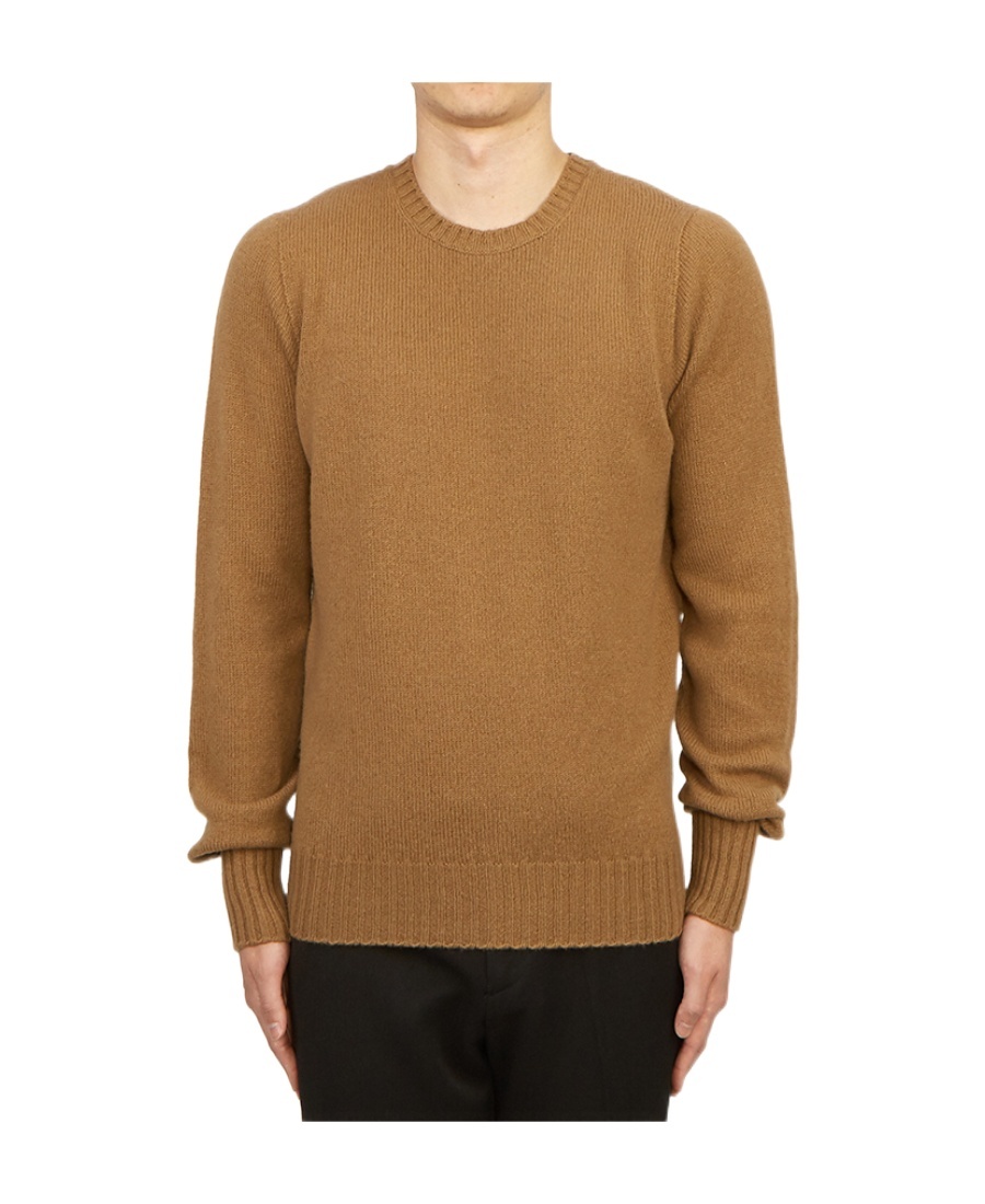Drumohr Long-sleeved Sweater In Brown